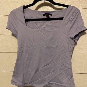 Forever 21 silk purple shirt
